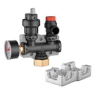 Caleffi Kesselsicherheitsgruppe 1", 3 b, Kunstst., bis 50 kW, m Iso.