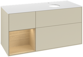 V&B Waschtisch-Unterschrank Finion 120cm, Pl wh. m, Reg Oa ven, si Gr m Lac