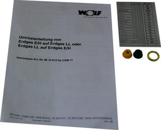 Wolf Umrüstsatz Erdgas E - Ergas LL und umgekehrt, für CGB-11