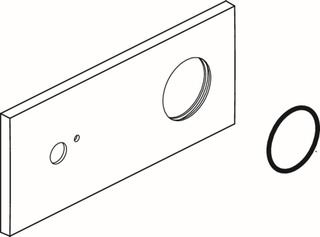 IS Rosette mit O-Ring A861423GN Magnetic Grey