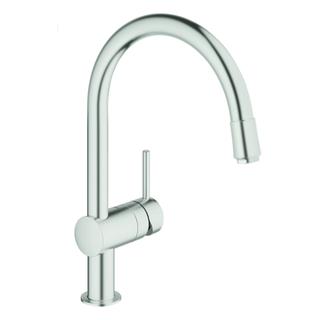 GROHE Spültisch-Einhebelmischer Minta 1/2", C-Ausl, Fluß 10,5 l/m., superst.