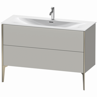 DU WTU bodenst. XViu 591x1210x480mm 2 Ausz.champ. matt/betongrau matt ES Ahorn
