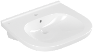 V&B Waschtisch VICARE 61x55cm, m HL, m ÜL, weiß AntiBac C-Plus