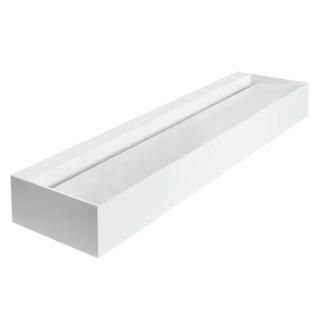 IS Reihen-Waschtisch Silhoutte I Solid 180x47x20cm, we., ohne Hahnloch/Überlauf