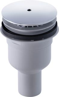Duravit Duschwannenablauf PuraVida d= 9cm, Abgang senkrecht, chrom