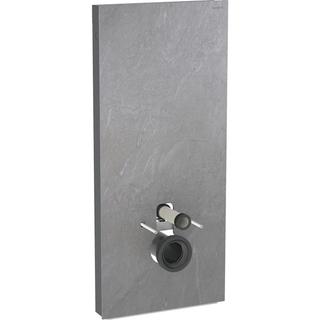 Geberit Wand-WC-Modul Monolith BH 114cm, Fr. Schiefer, S. Alu SW-chrom