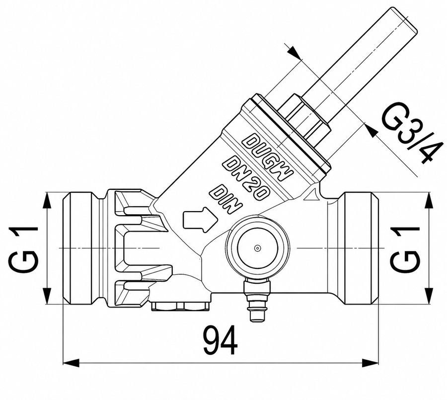 Artikelbild 3 des Artikels „Schlösser Rückflussverh. MULTI 1377 DN 20, G 1 AG, mit Entleerung DN 20, G 1 (AG)“