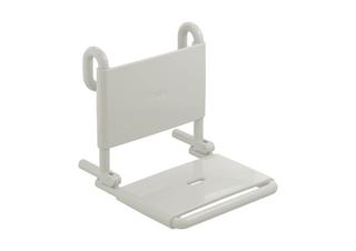 HEWI Einhängesitz 801 li-grau, 450x354mm, m Rückenl., klappbar