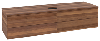 V&B WTU o. F-Struktur -Beleuchtung Antao 160x50cm, WBP-farbe w. wal, warm walnut