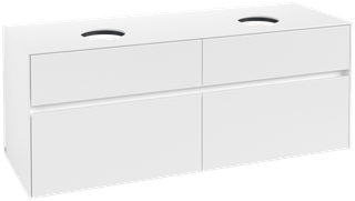 V&B Waschtischunterschrank Collaro 140x54,8x50cm, f 2 WT, LED 10,4 W, w mt.