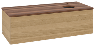V&B WT-Unterschrank o. F-Struktur Antao 120x36x50cm, HL, WBP w. wal, hon. Oa