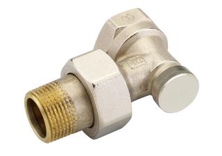 Danfoss RLV-S 20 Rücklaufverschraubung R 3/4, Eck, absperrbar