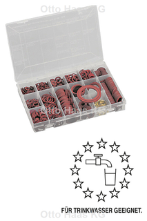 HAAS Fiberring-Sortiment W 270 und UBA 1121 St, 270x180x42mm, gr., i PP-Box tr
