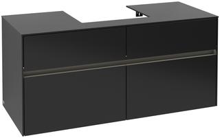 V&B Waschtischunterschrank Collaro 120x54,8x50cm, WT mi, LED 8,8 W, bl. mt.