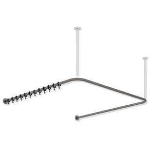 HEWI Vorhangstange System 900 1487x1475x1487mm, 46 R., E pb dg, pgl m