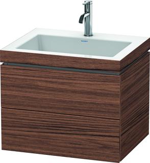 Duravit WT-Unterschrank c-bonded L-Cube 60 x48cm, 1 HL, N dkl., 2 Schub., wandh