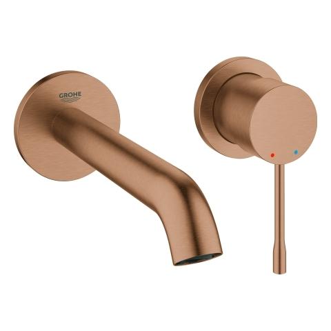 Artikelbild 1 des Artikels „GROHE Fertigmontageset Essence UP-2-L-WTM, Ausl. 18,3cm, w. suns geb. warm sunset gebürstet“