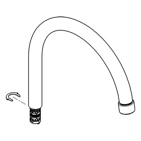 Artikelbild 2 des Artikels „GROHE Auslauf 13309 chrom “