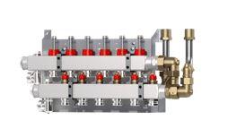 Danfoss Verteiler für VX-F Station 10 Kreise, mit Durchflussanz.
