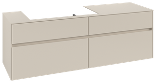 V&B Waschtischunterschrank Collaro 160x54,8x50cm, WT links, cashmere grey