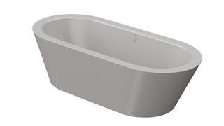 BW BetteStarlet Oval Silouette-2745 dust, 195x95x42cm, freistehend