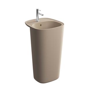 VitrA Monoblock-Waschtisch Plural 48,5x52,5x85cm bod, m Ü, 1 L m, Erde ma