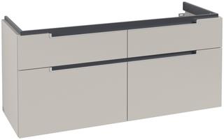V&B Waschtisch-Unterschrank Subway 2.0 128,7x59x44,9cm, Gr. silb.-matt, so grey