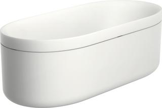 hansgrohe Badewanne Axor Urquiola 1900x850mm, we., a MG m Gelcoat, matt-sw