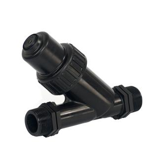 Plasson Schrägsitz-RSV Serie 18 R 1 1/2, Wa. 10 b, bs, AG PP, O-R. EPDM