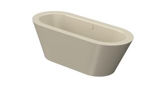 BW BetteStarlet Oval Silouette-2720 beige, 165x75x42cm, freistehend