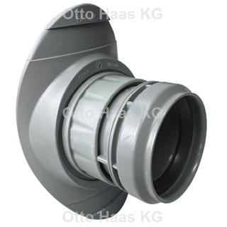 HAAS OHA-Easy-Fix ISABEL DN 125x50mm, DIN 4102-B2, gr, f Abw.ltg.