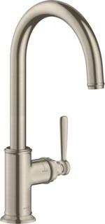 hansgrohe SPT-EHM 260 Axor Montreux mit Schwenkauslauf, brushed nickel