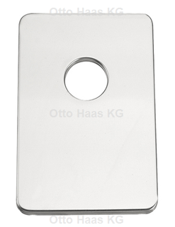 HAAS Abdeckplatte OHA 108x168mm, Edelstahl