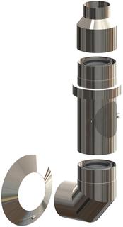 ATEC AW-Basisset PolyClassic +Iron/White DN 110/160, Nutzl 585mm, PP, ES blank