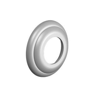 DO Rosette ERSATZTEILE 092736102 D 55 x 10 mm Platin gebürstet