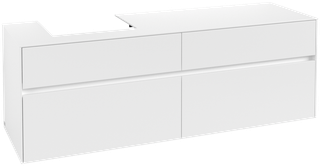 V&B Waschtischunterschrank Collaro 160x54,8x50cm, WT links, white matt