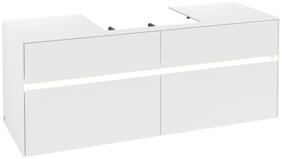 Artikelbild 1 des Artikels „V&B Waschtischunterschrank Collaro 140x54,8x50cm, WT mi, LED 10,4 W, w mt. white matt“