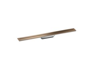 hansgrohe Duschrinne AXOR Drain 800mm, Fertigset, z W, brush. red gol