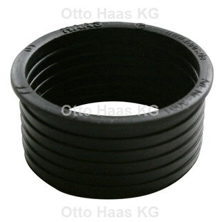 HAAS Gummi-Nippel 54mm außen/50mm Inn., EPDM, sw, f HTSW