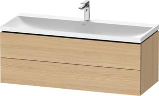 Duravit Möbel-Set L-Cube 120x48x48cm, m Hahnl., Ei Nat, 2 Schub.