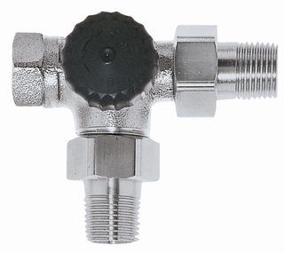 Heimeier THM-3-W.-Vtl.Unterteil DN 15, Rp 1/2xR 1/2, L, Schraubnip. 1/2"