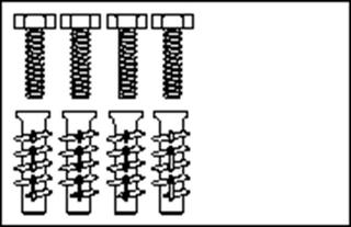 Bef.material 4erSet f. Porenbeton zu hö.verst PLUS WT-Lifter