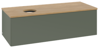 V&B WTU o. F-Struktur -Beleuchtg. Antao 120x36x50cm, WBP hon. Oa, lea gre. m Lac