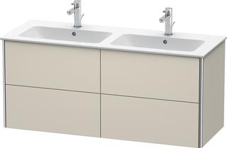 Duravit Waschtisch-Unterschrank XSquare 128x47,8x56cm, 4 La, wandh, Tau matt