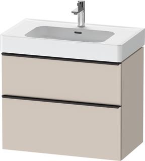 Duravit Waschtisch-Unterschrank D-Neo 78,4x45,2cm, sw/Taup m, 1 Kast, 1 Ausz.