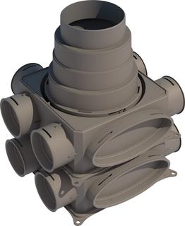 BOSCH Luftverteilkasten VK125-2V 2-lagig, vertikal, Kunststoff