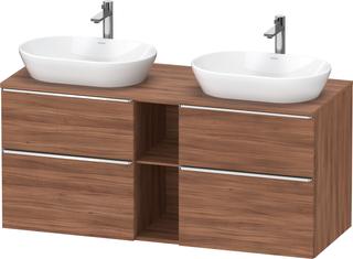 Duravit Waschtisch-Unterschrank D-Neo 140x55cm, 2 SBK, 2 A, B bs, ch/nb Nat