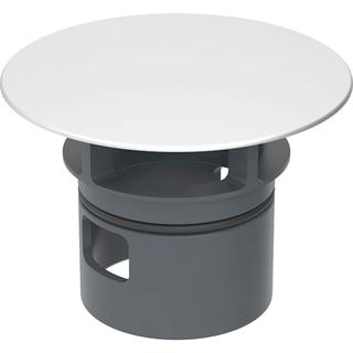 Geberit Ventilabdeckung m i. Ü, f WT-Anschl., mattchr., Kunstst.