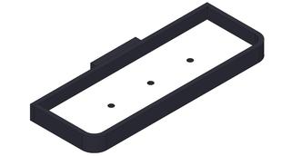 Giese Duschkonsole 314x114x30mm, schwarz matt, weiß
