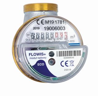 WG Unimeter "FLOWIS" Warmwasser kompatibel zu: Allmess M38x1,5